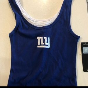 New York Giants woman tank top! G-men blue & white